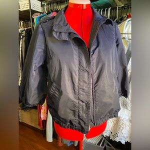 Banana Republic Navy Blue 3/4 Sleeve Rain Jacket Wind Breaker